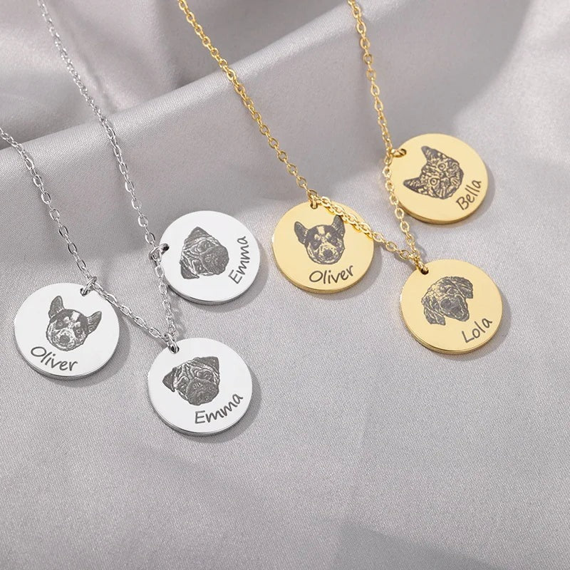 Customized Pet Photo Necklace
